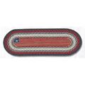 Capitol Importing Co 13 x 36 in. Flag Oval Patch Runner 68-015F